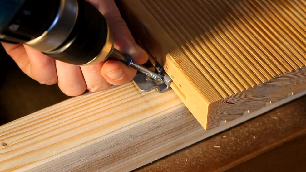 Крепеж для террасной доски